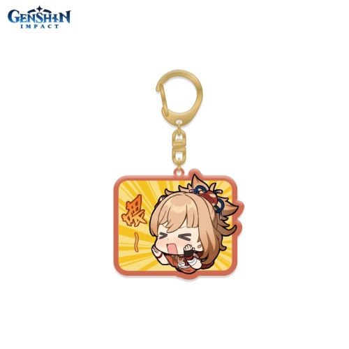 Брелок акриловый Chibi Expressions Character Acrylic Keychain Yoimiya[ПОДАРКИ]